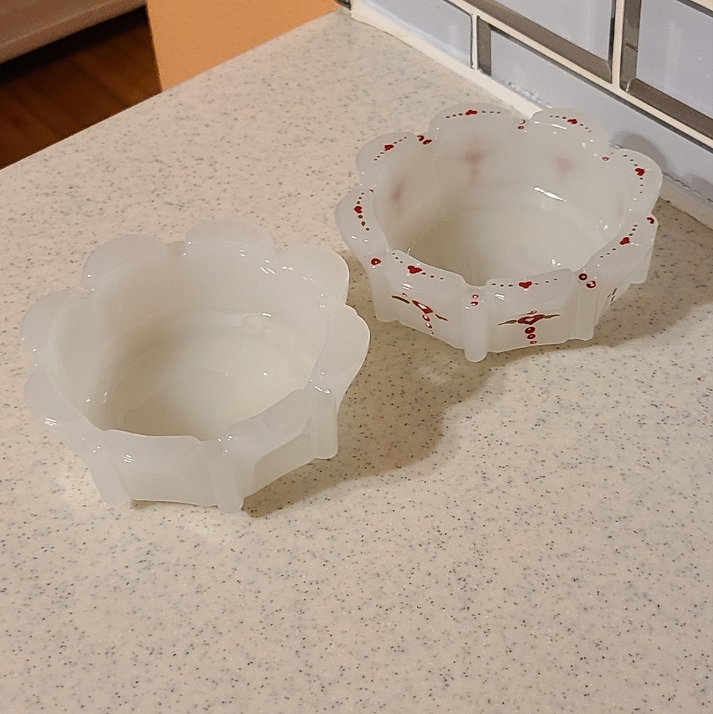 Two Retro Glass Ashtrays for sale